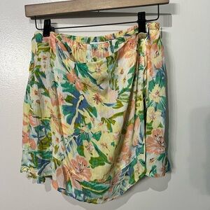 Vintage Raya sun floral flowy skort shorts medium